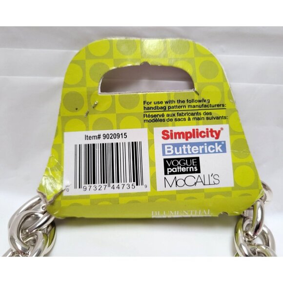 Purse N-Alize-It 16.5" Chain Link Handbag Handle Lobster Claw Clasps Silver-Tone - Picture 8 of 8